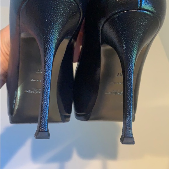 YSL Tribute Two Caviar Platform Pumps size 37 - Picture 6 of 8